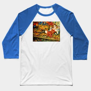 Smoking in the living room Baseball T-Shirt